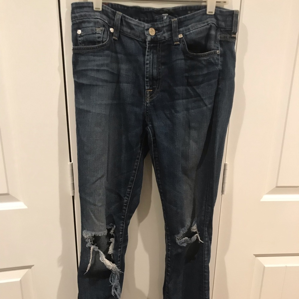 7 FOR ALL MANKIND Lowrise Skinny Jeans
